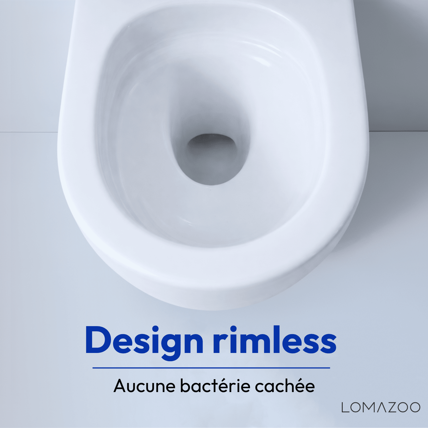 Hangtoilet met Inbouwreservoir - Rond Wit - Drukplaat Vierkant Goud - Linea - lomazoo.com