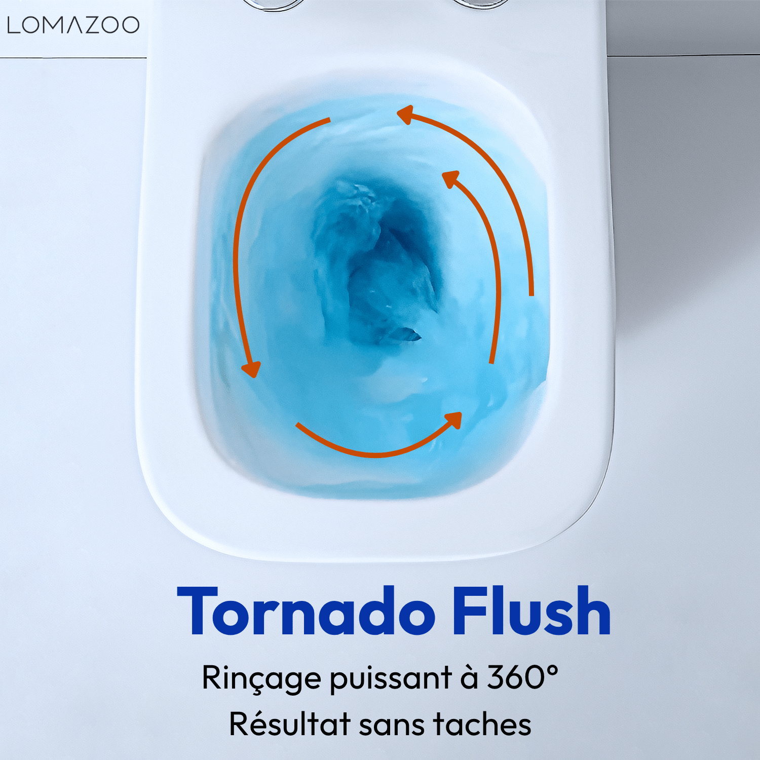 Hangtoilet met Inbouwreservoir - Vierkant Wit - Drukplaat Rond Chroom - Linea - lomazoo.com