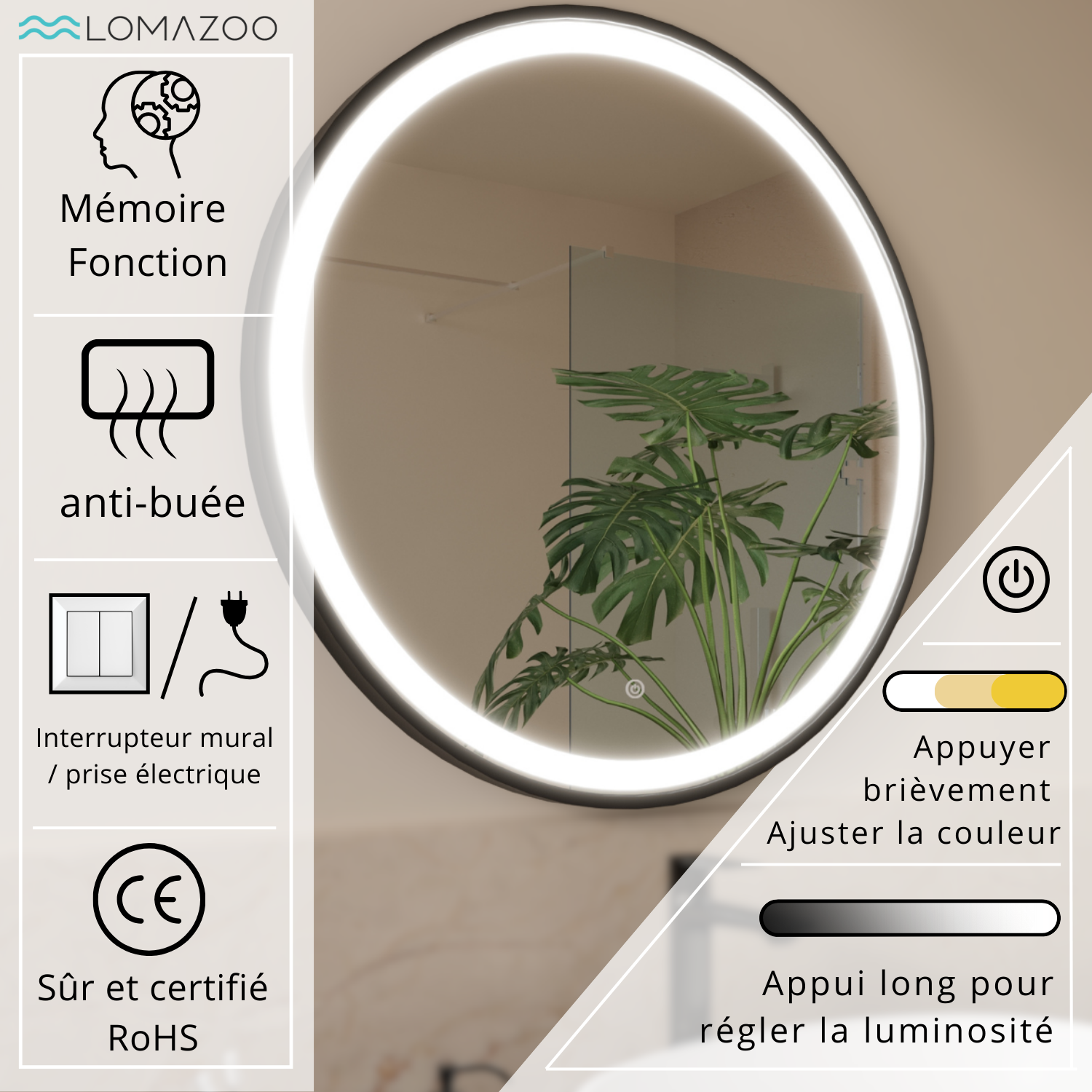 Milano - 60 cm (svart)