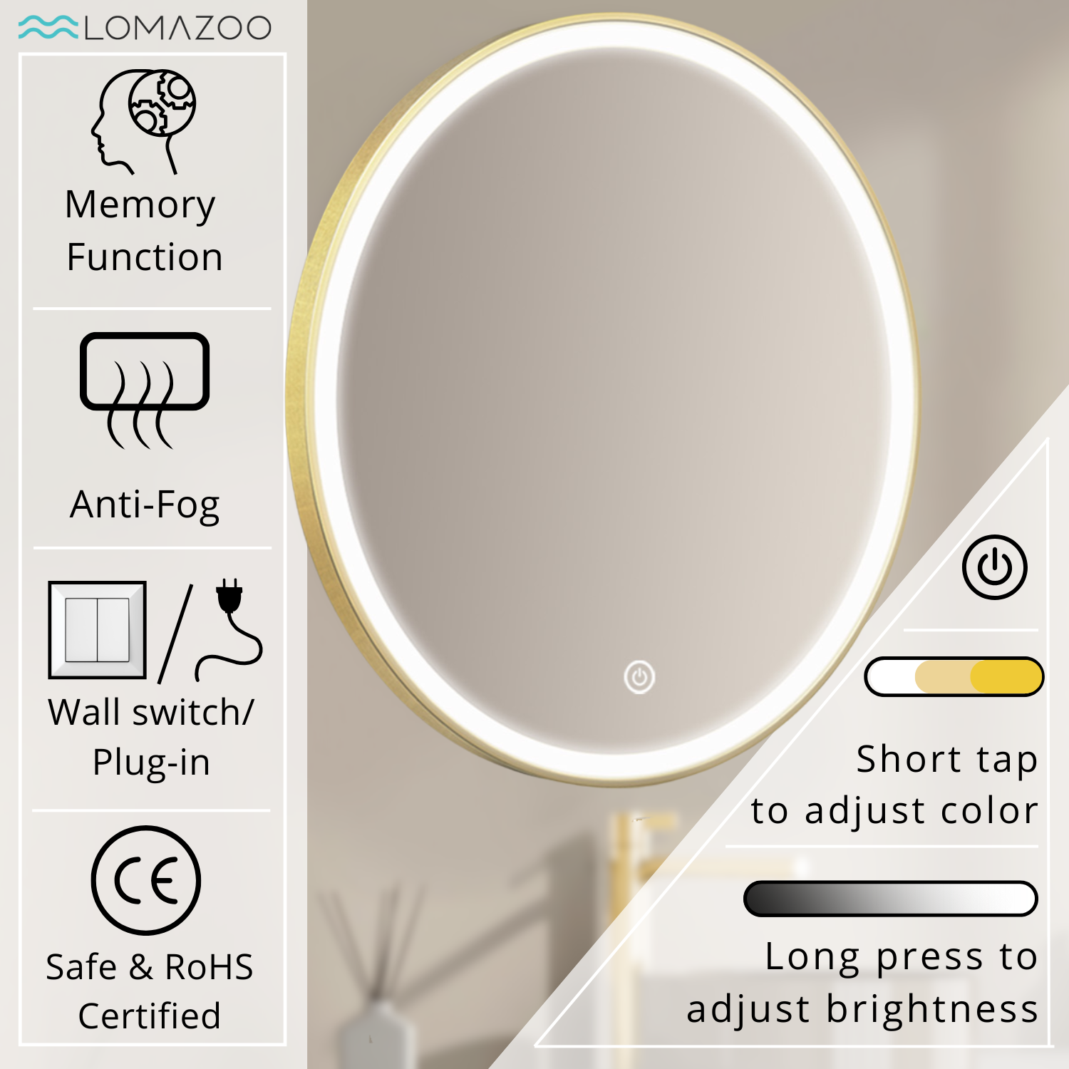 MIAMI - 70 cm (Goud)