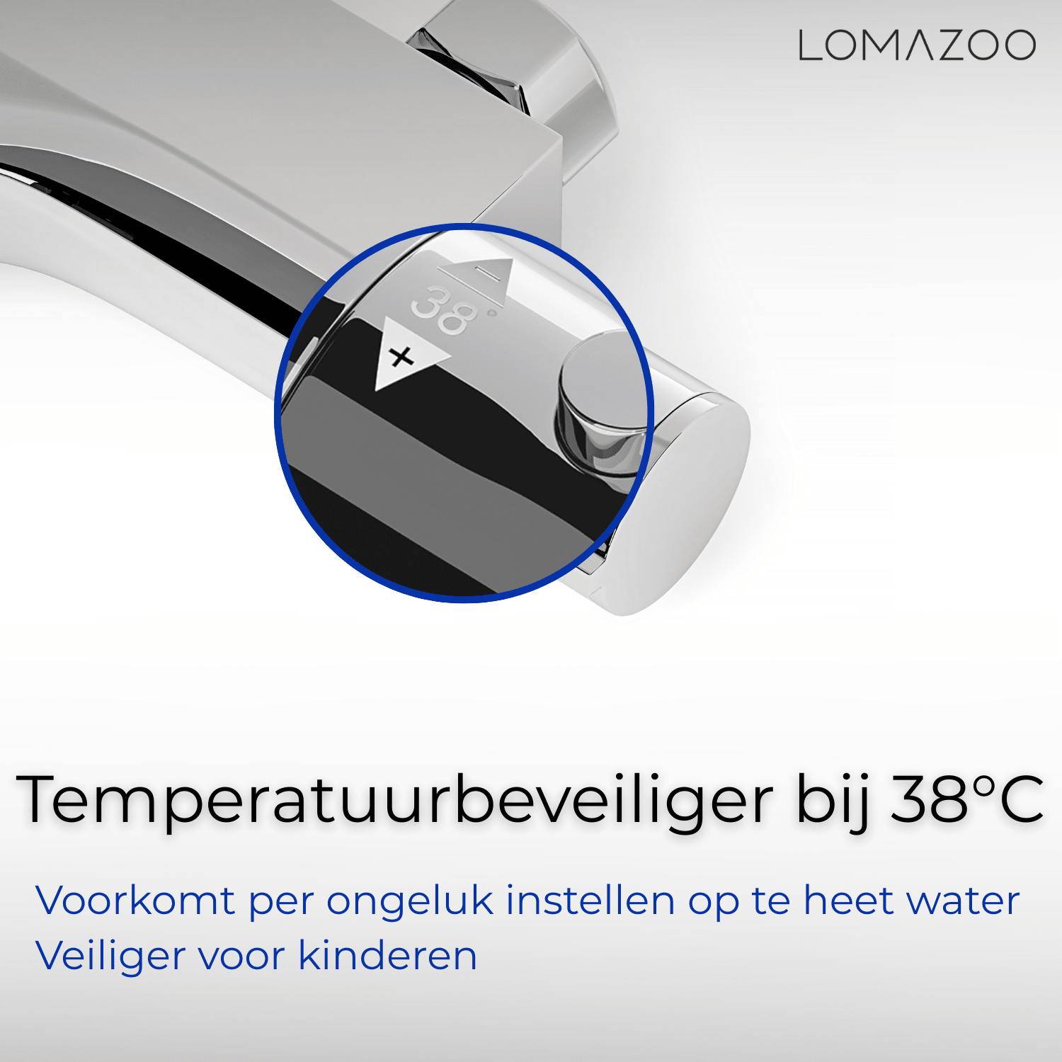 Thermostatische badkraan Chroom - 15cm - lomazoo.com