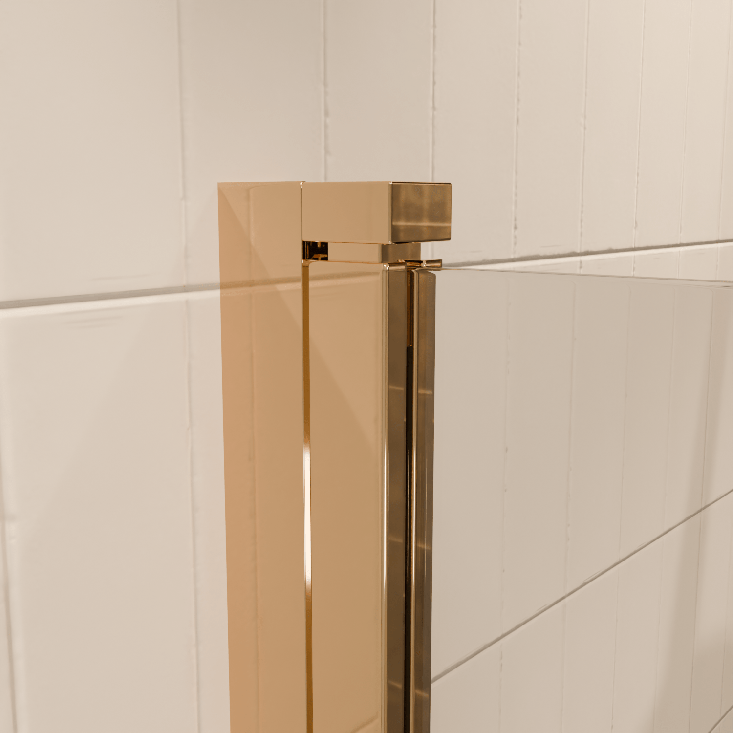Badwand Palmas 100 x 140 cm - Glanzend Goud - Nano Coating - lomazoo.com