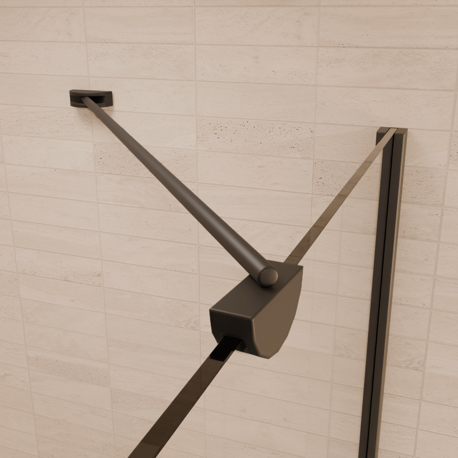 Douchecabine Medellin 90 x 90 x 200 cm - Zwart - Nano Coating - Draaideur - lomazoo.com