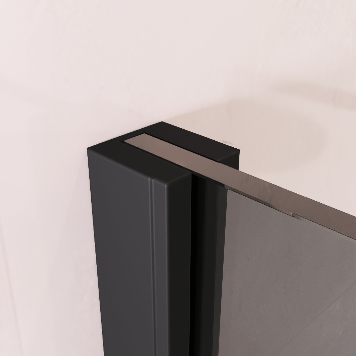 Inloopdouche Lima 90 x 200 cm - Zwart - Gerookt Glas Nano Coating - lomazoo.com