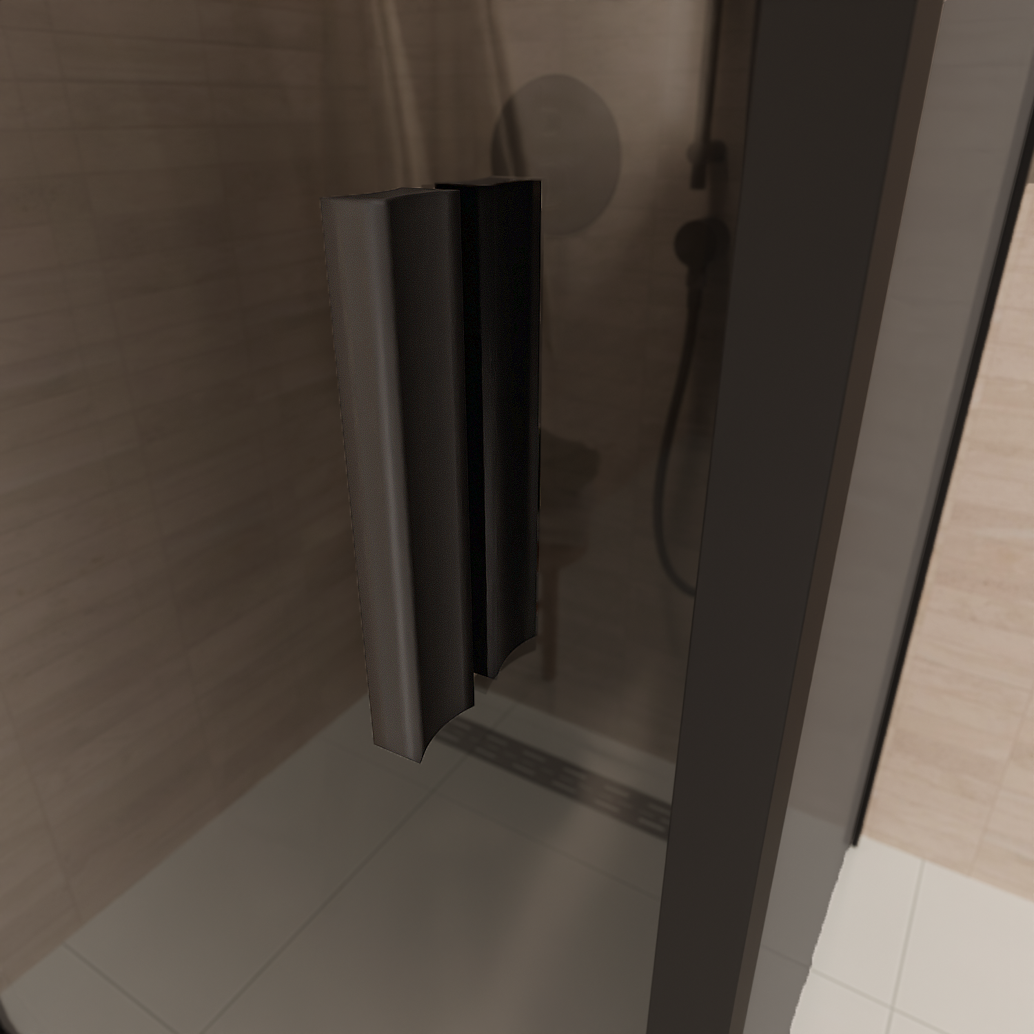 Douchecabine Bogota 90 x 90 x 200 cm - Zwart - Rookglas Nano Coating