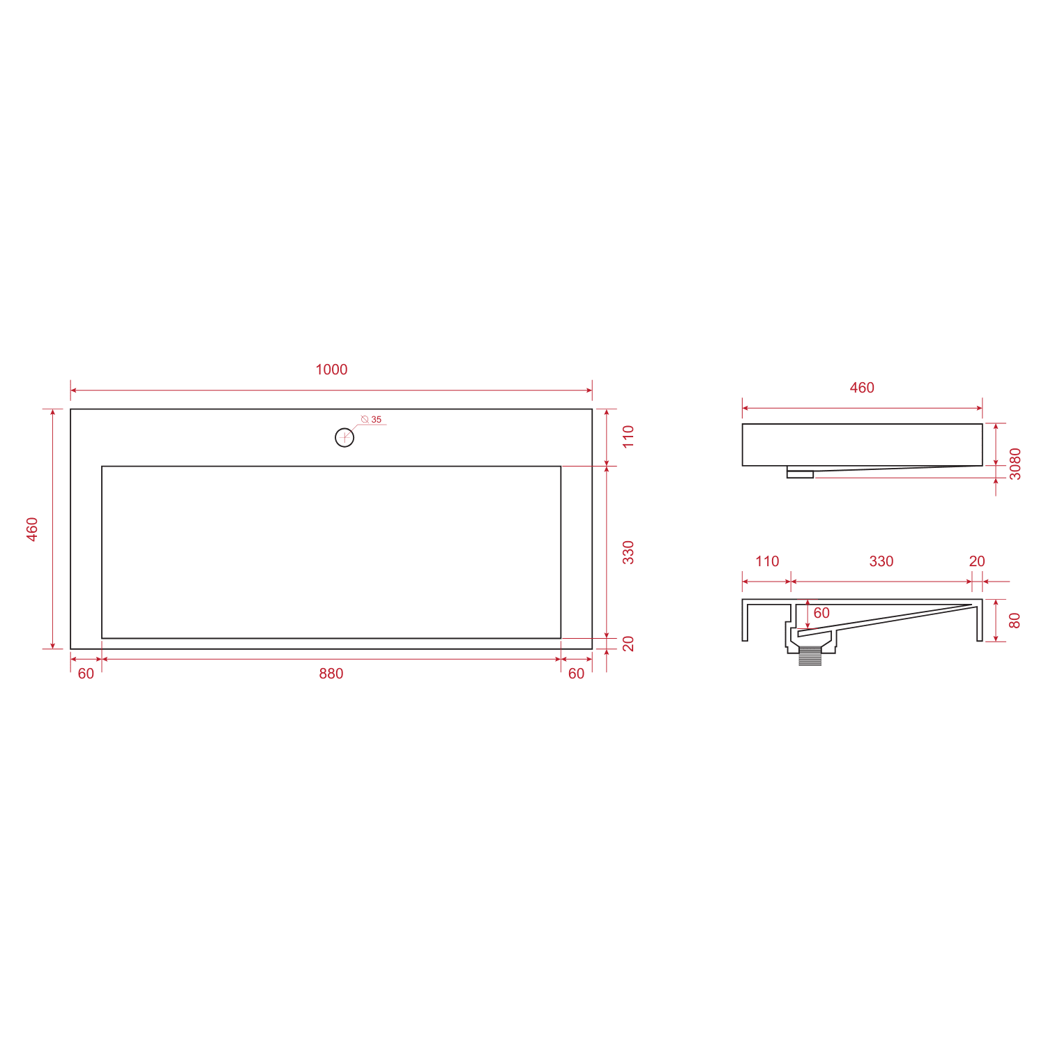 AZURO Mat Zwart - Wastafel Wit - Met Kolomkast - 100cm - lomazoo.com