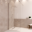 Duschwand Lima 90 x 200 cm – Chrom – Nano-Beschichtung