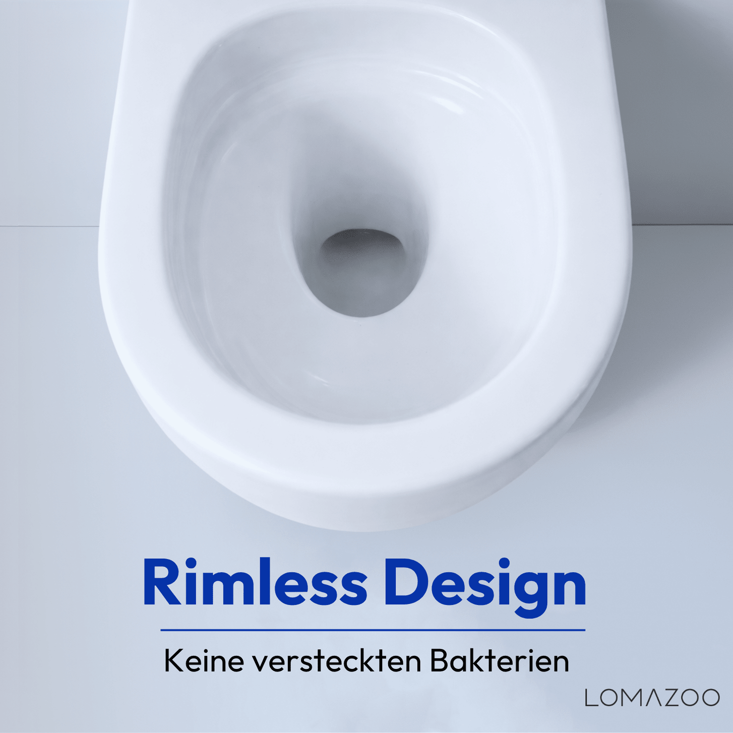 Hangtoilet met Inbouwreservoir - Rond Wit - Drukplaat Vierkant Gunmetal - Linea - lomazoo.com
