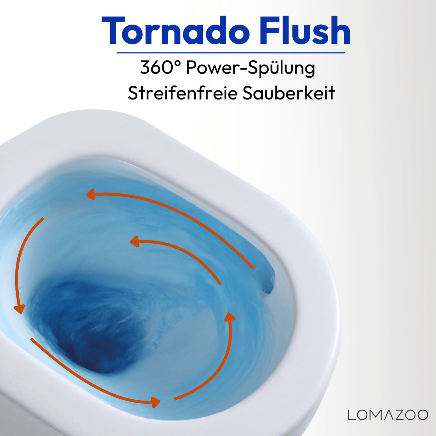 Hangtoilet met Inbouwreservoir - Rond Wit - Drukplaat Vierkant Gunmetal - Linea - lomazoo.com