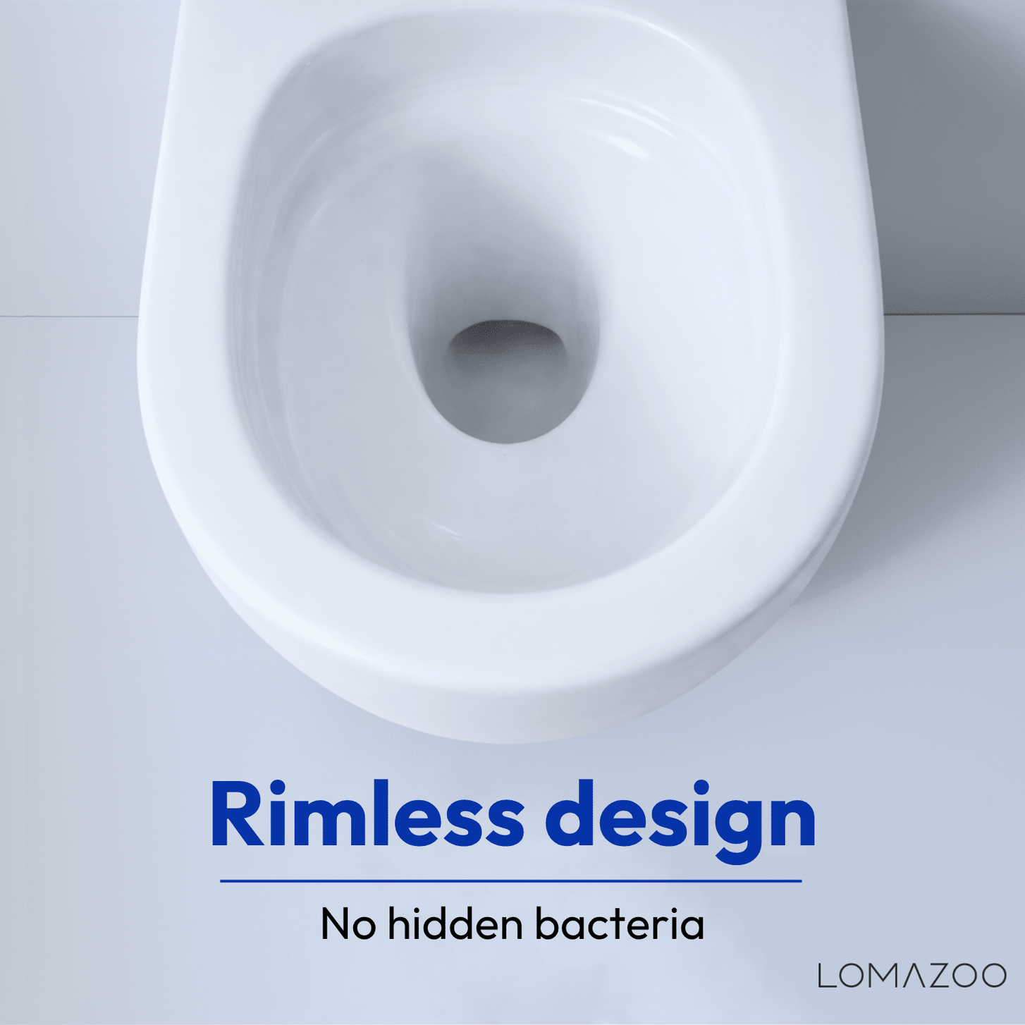 Hangtoilet met Inbouwreservoir - Rond Wit - Drukplaat Vierkant Gunmetal - Linea - lomazoo.com