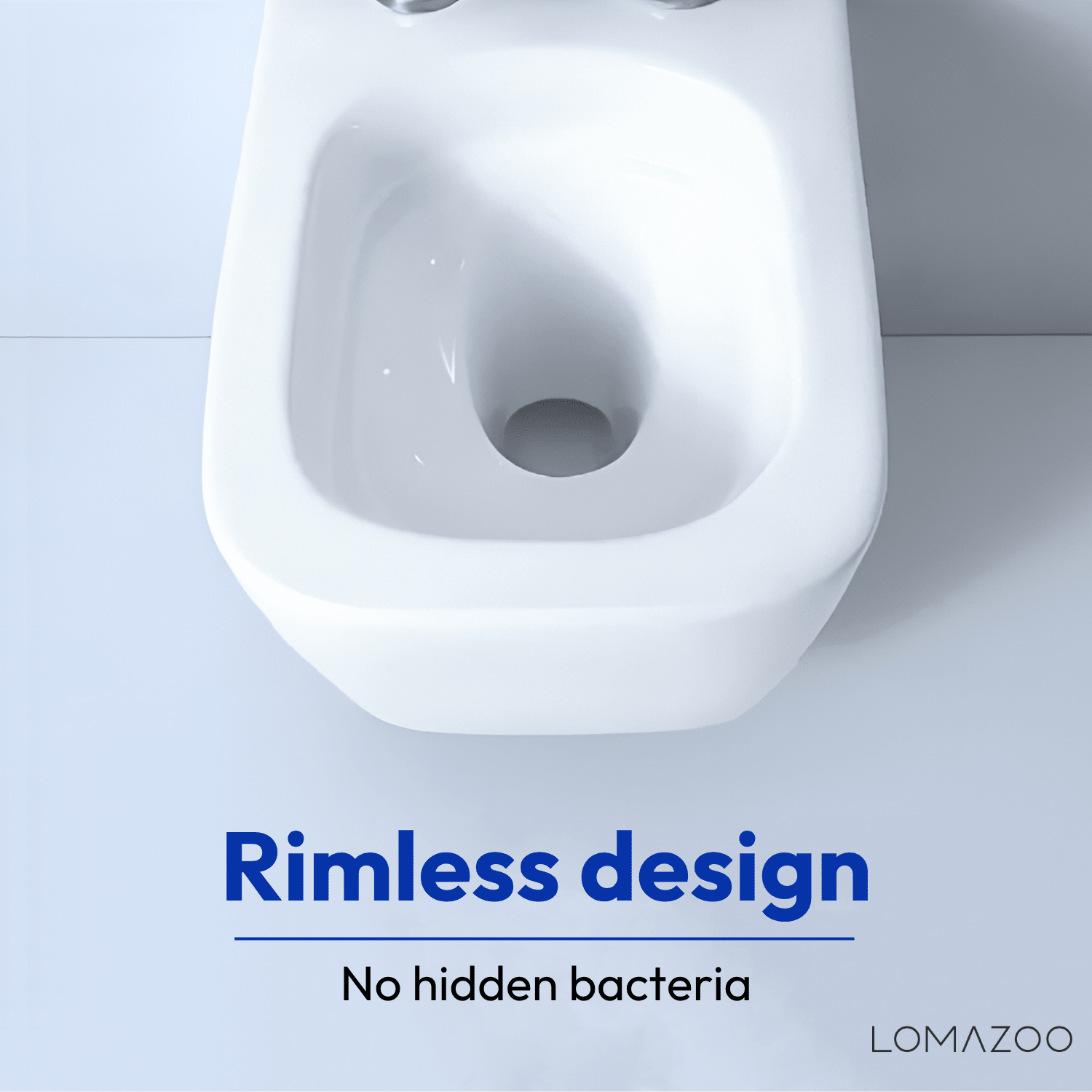 LINEA Hangend Toilet - Wit - Vierkant - lomazoo.com