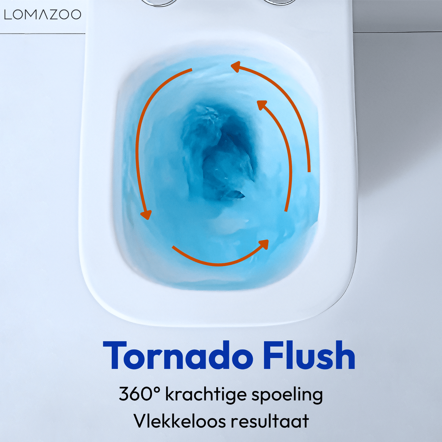 LINEA Hangend Toilet - Wit - Vierkant - lomazoo.com