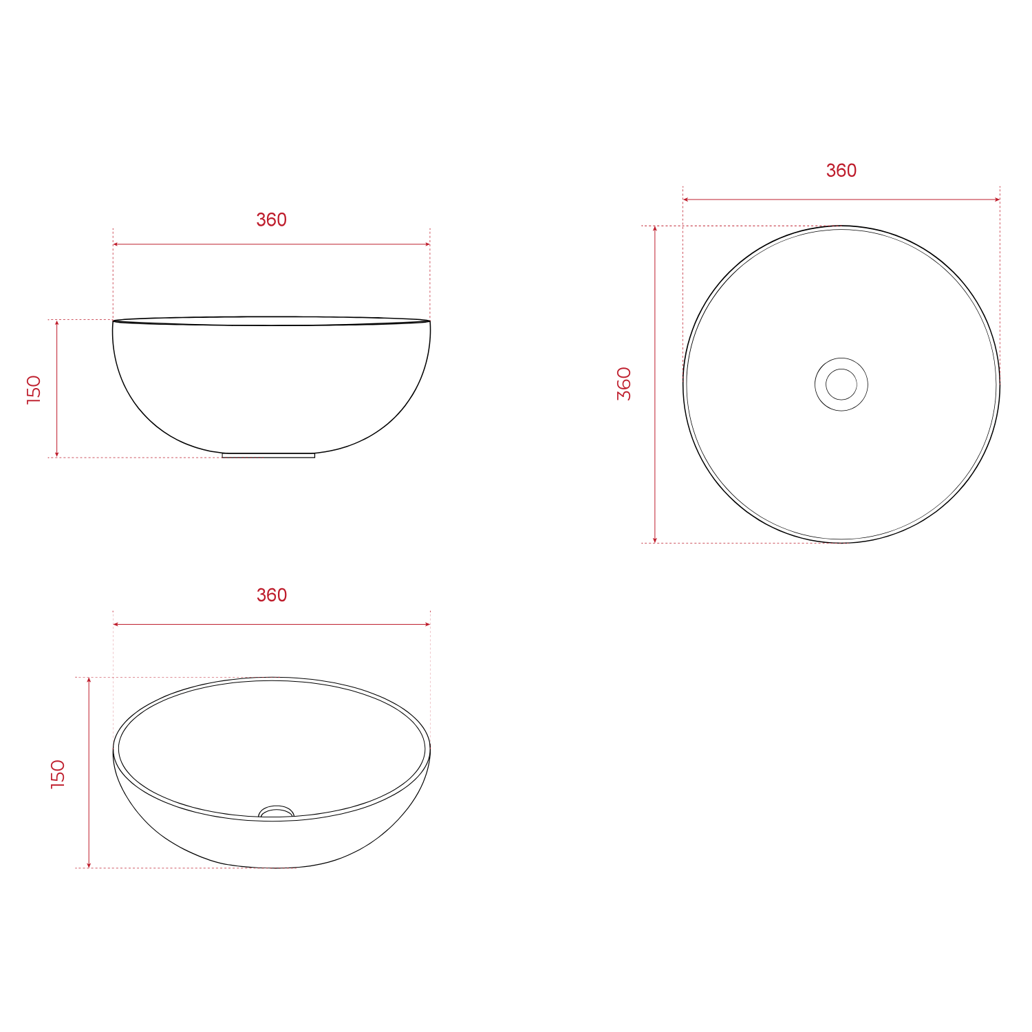 Badmeubelset TROPANI 100 cm - Walnoot - Ribbel front - Waskom Wit - lomazoo.com