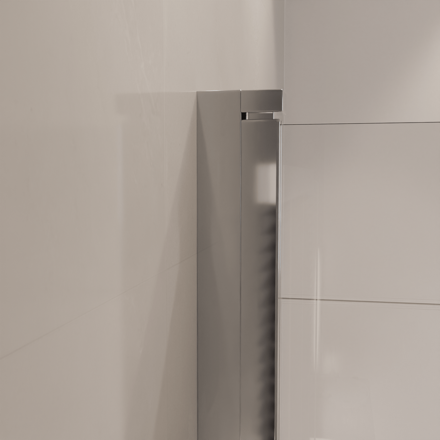 Badwand Caracas 100 x 140 cm - Chroom - Nano Coating - lomazoo.com