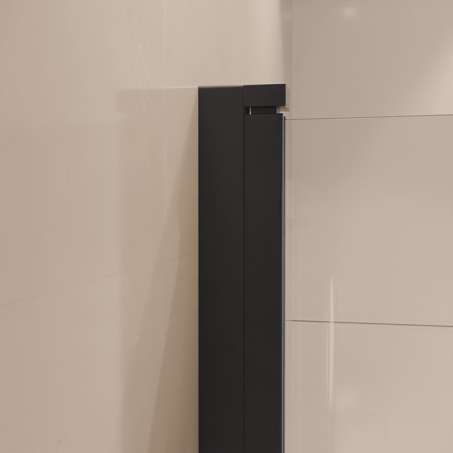 Badwand Caracas 100 x 140 cm - Zwart - Nano Coating - lomazoo.com