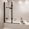Badwand Caracas 100 x 140 cm - Zwart - Nano Coating - lomazoo.com