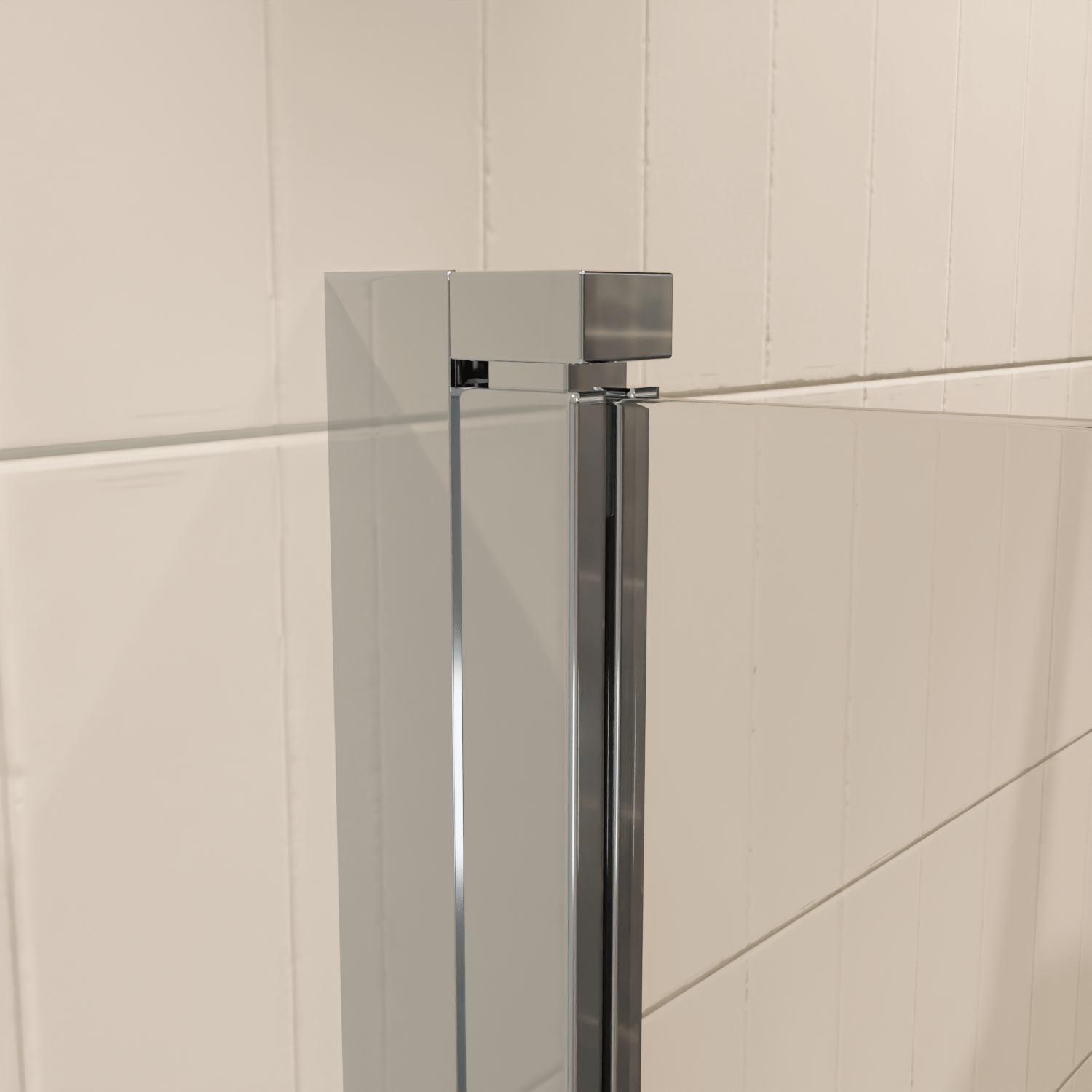 Badwand Palmas 100 x 140 cm - Chroom - Nano Coating - lomazoo.com