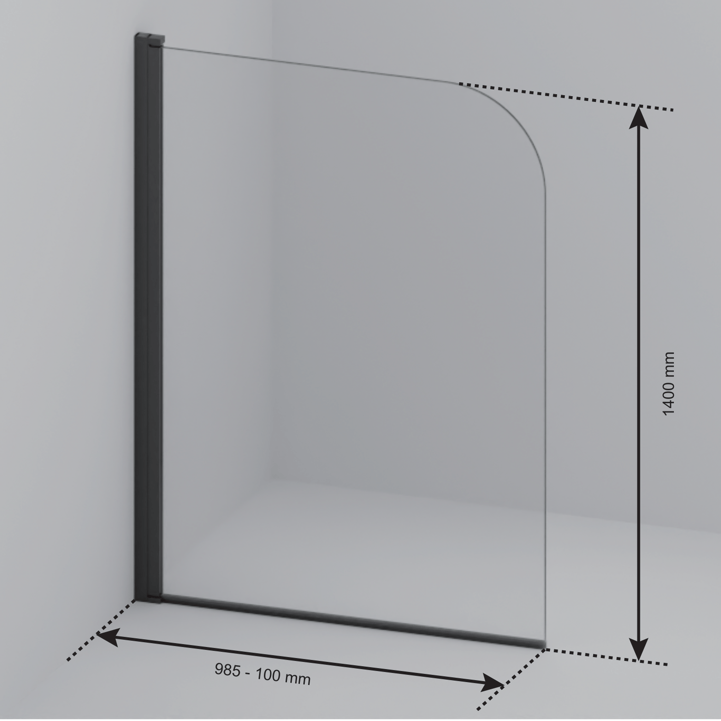 Badwand Palmas 100 x 140 cm - Glanzend Goud - Nano Coating - lomazoo.com