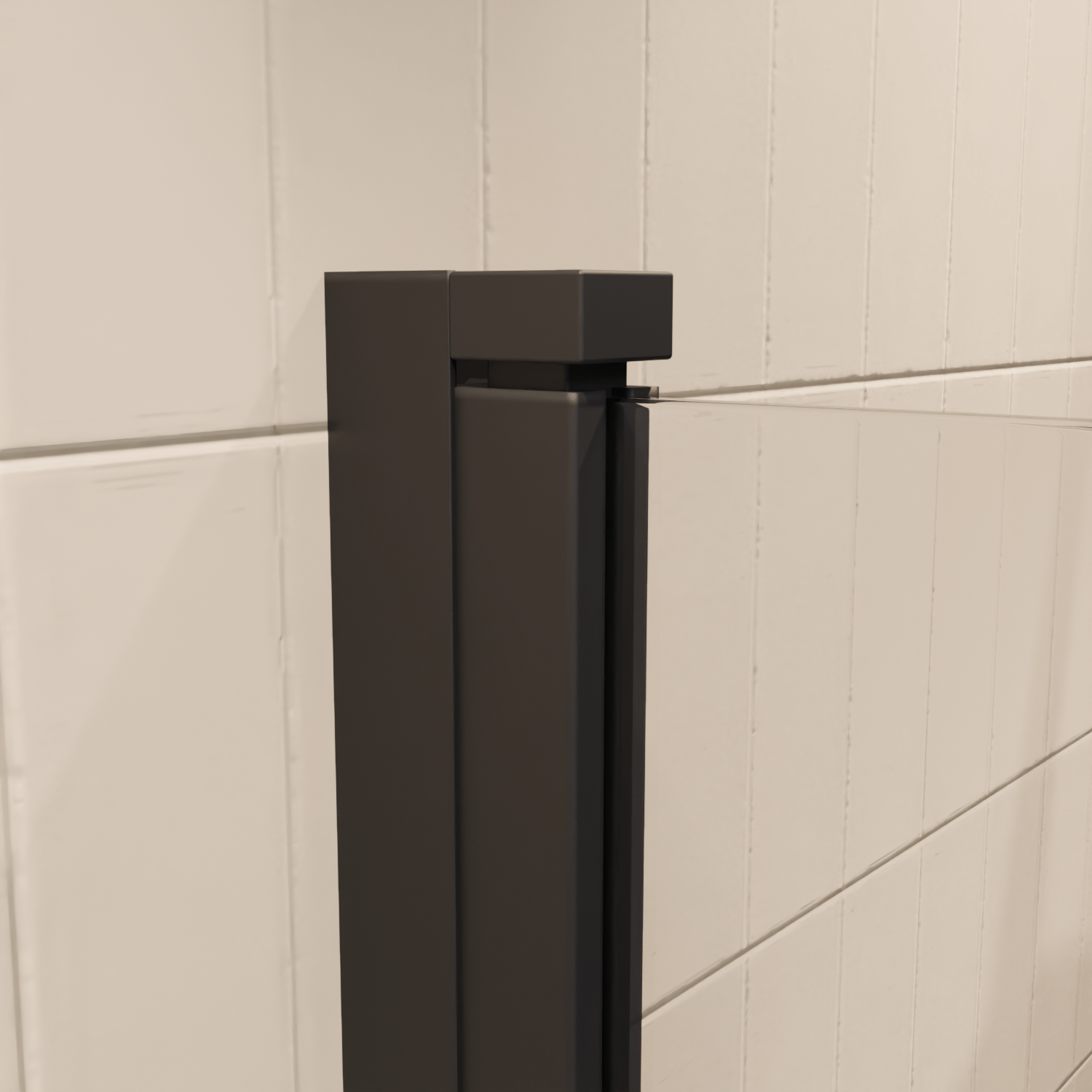 Badwand Palmas 100 x 140 cm - Zwart - Nano Coating - lomazoo.com