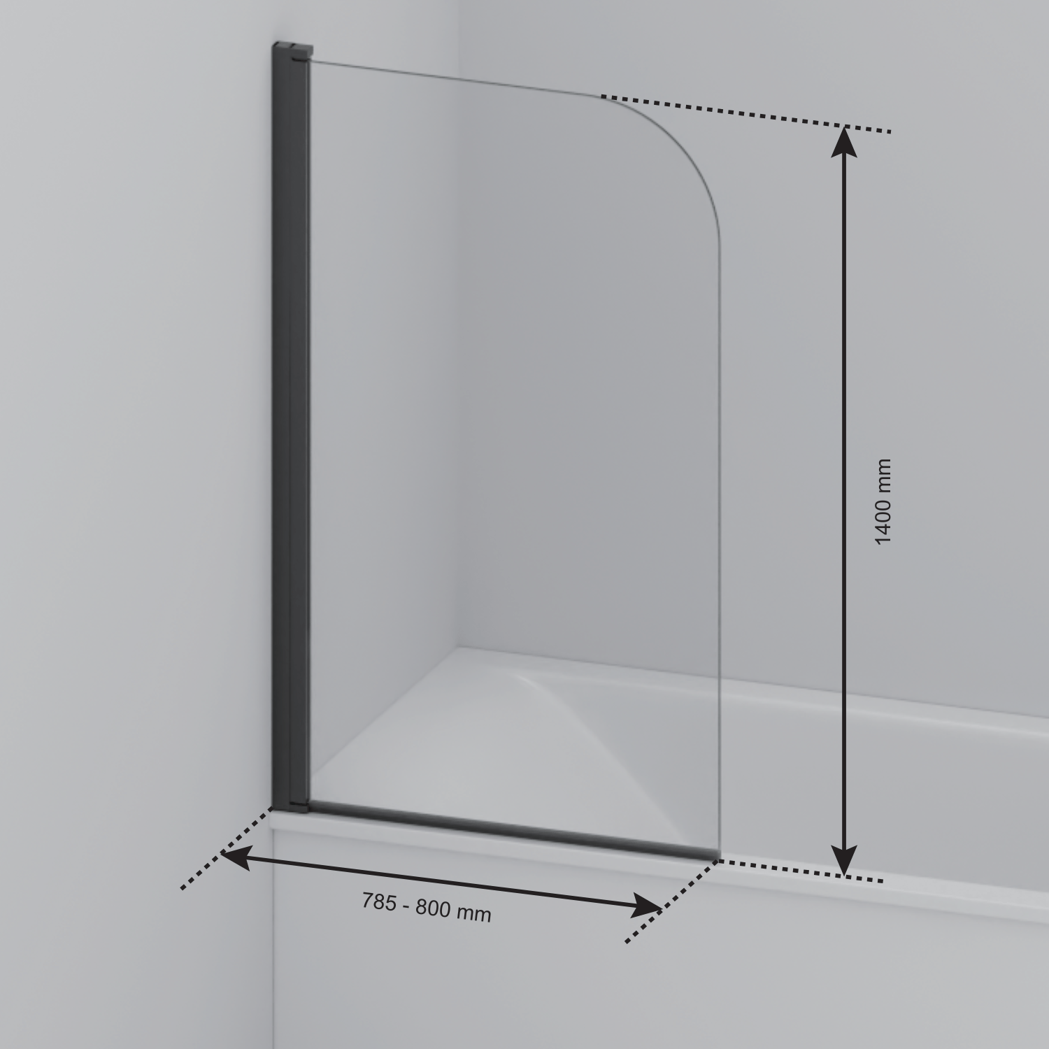 Badwand Palmas 80 x 140 cm - Glanzend Goud - Nano Coating - lomazoo.com