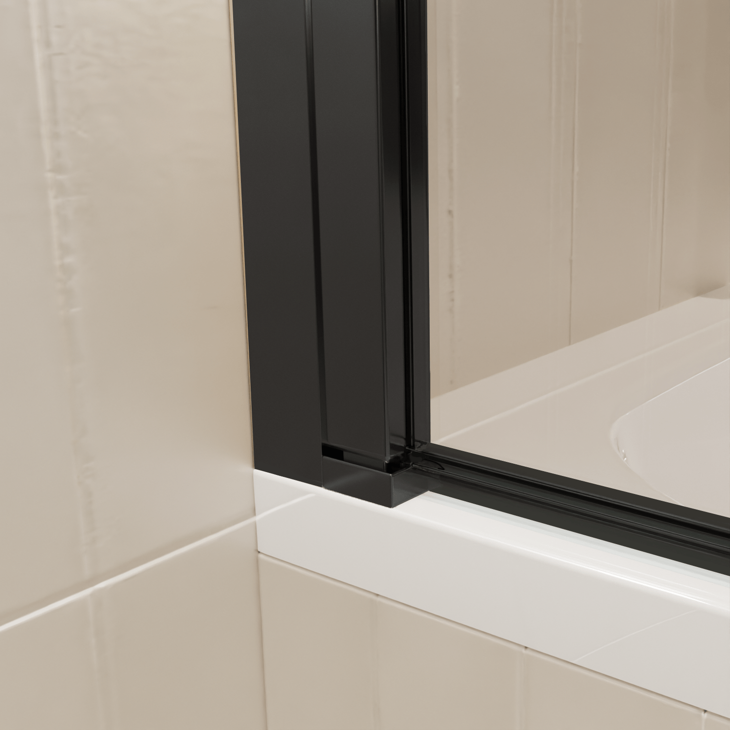 Badwand Palmas 80 x 140 cm - Zwart - Nano Coating - lomazoo.com