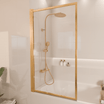 Badwand Salvador 80 x 140 cm - Glanzend Goud - Nano Coating - lomazoo.com