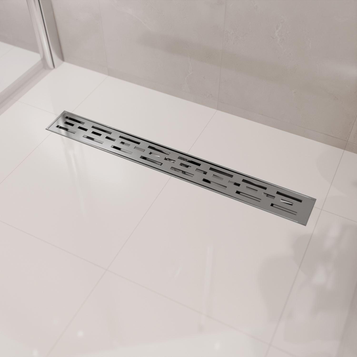 Douchegoot Cayma 70 cm - Geborsteld RVS - lomazoo.com