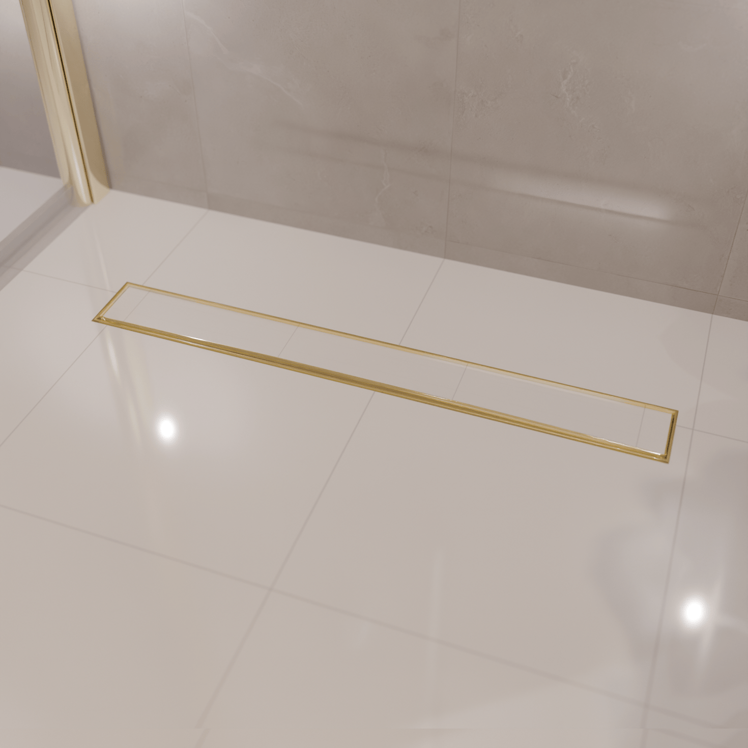 Douchegoot Nilo 80 cm - Goud - lomazoo.com