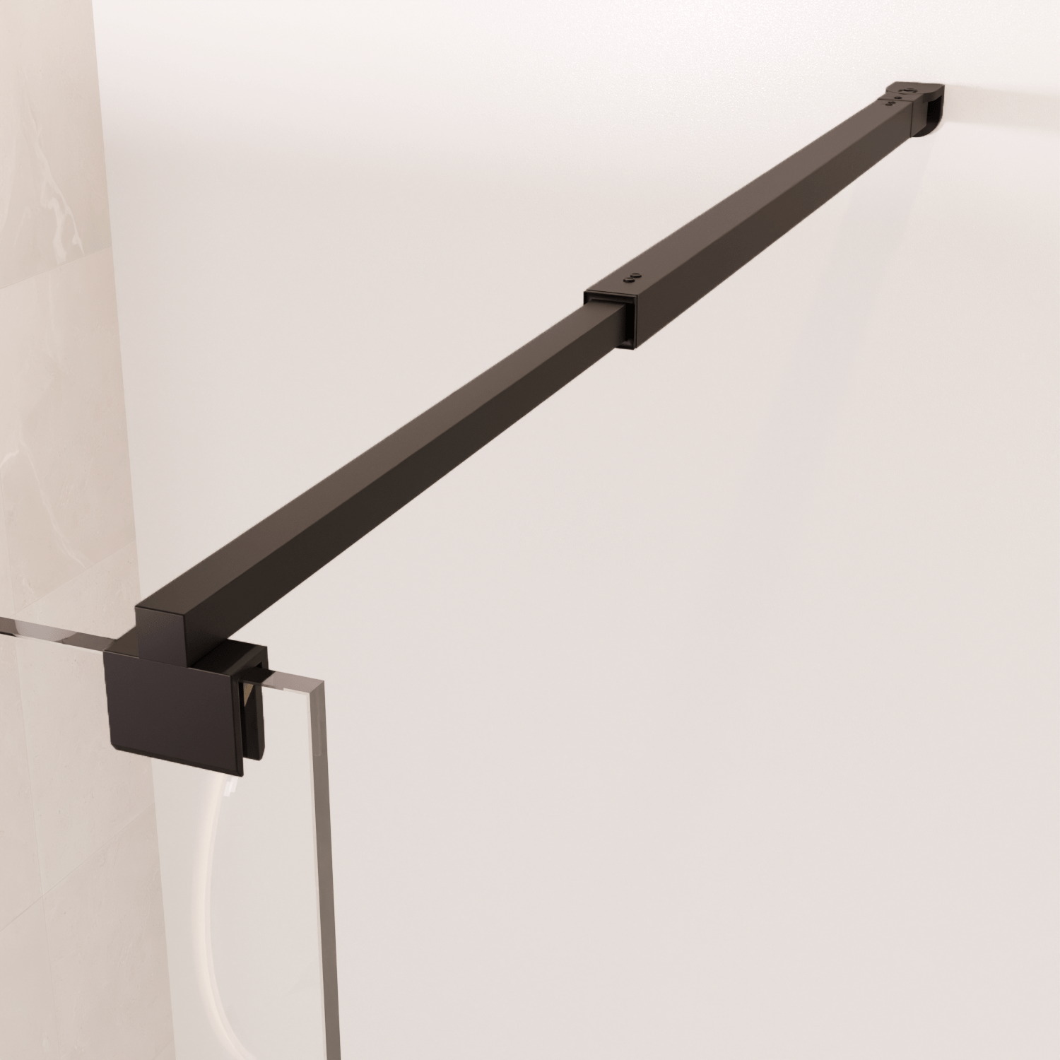 Inloopdouche Lima 100 x 200 cm - Zwart - Nano Coating - lomazoo.com
