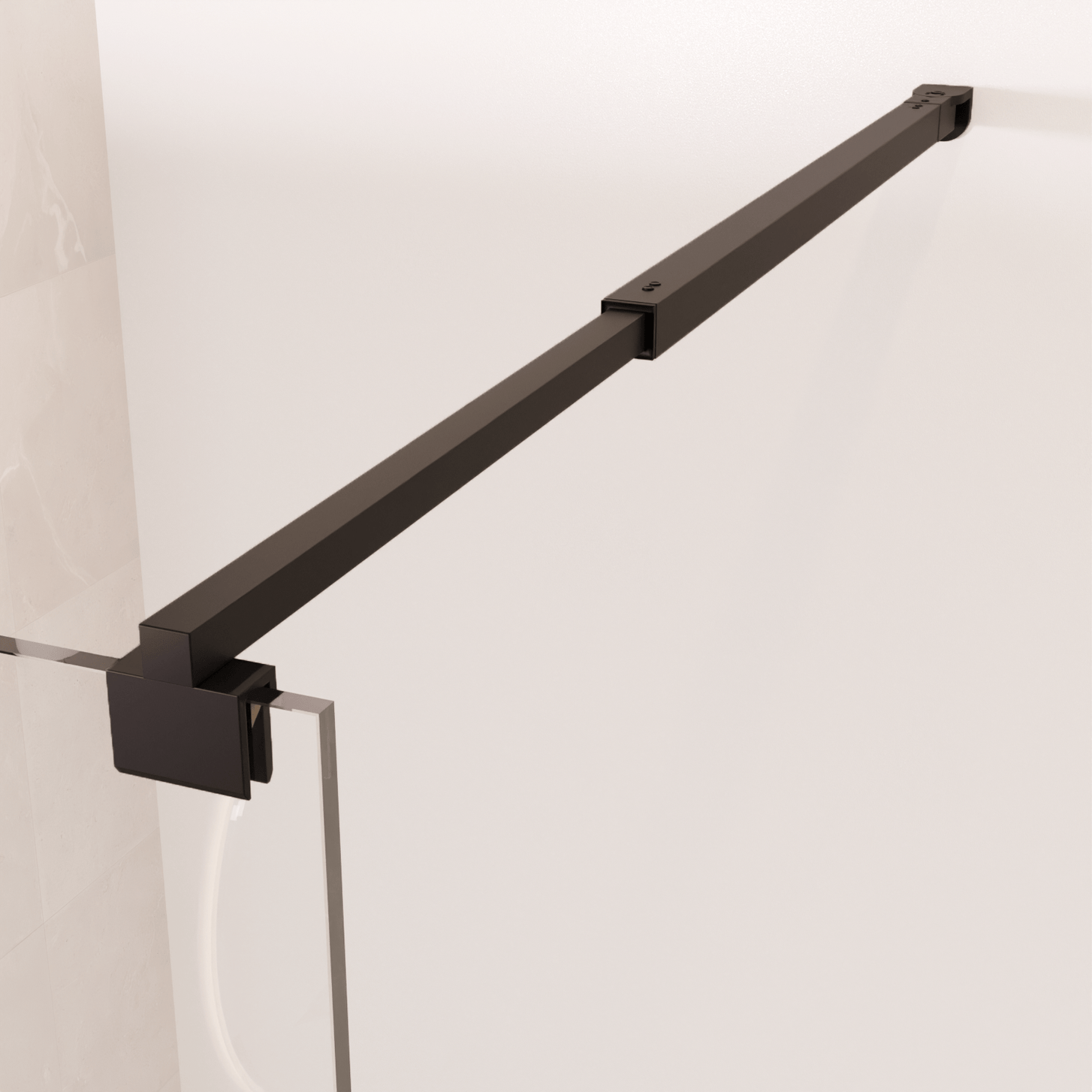 Inloopdouche Lima 60 x 200 cm - Zwart - Nano Coating - lomazoo.com
