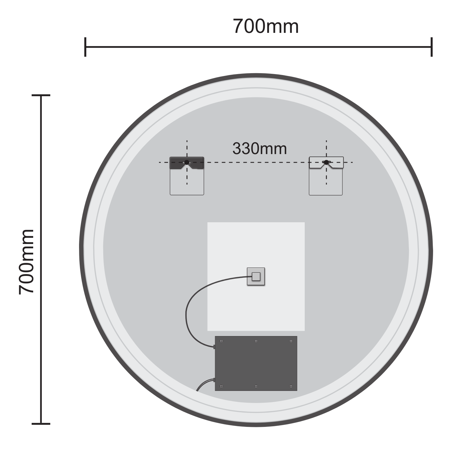 MIAMI - 70 cm (Goud) - lomazoo.com
